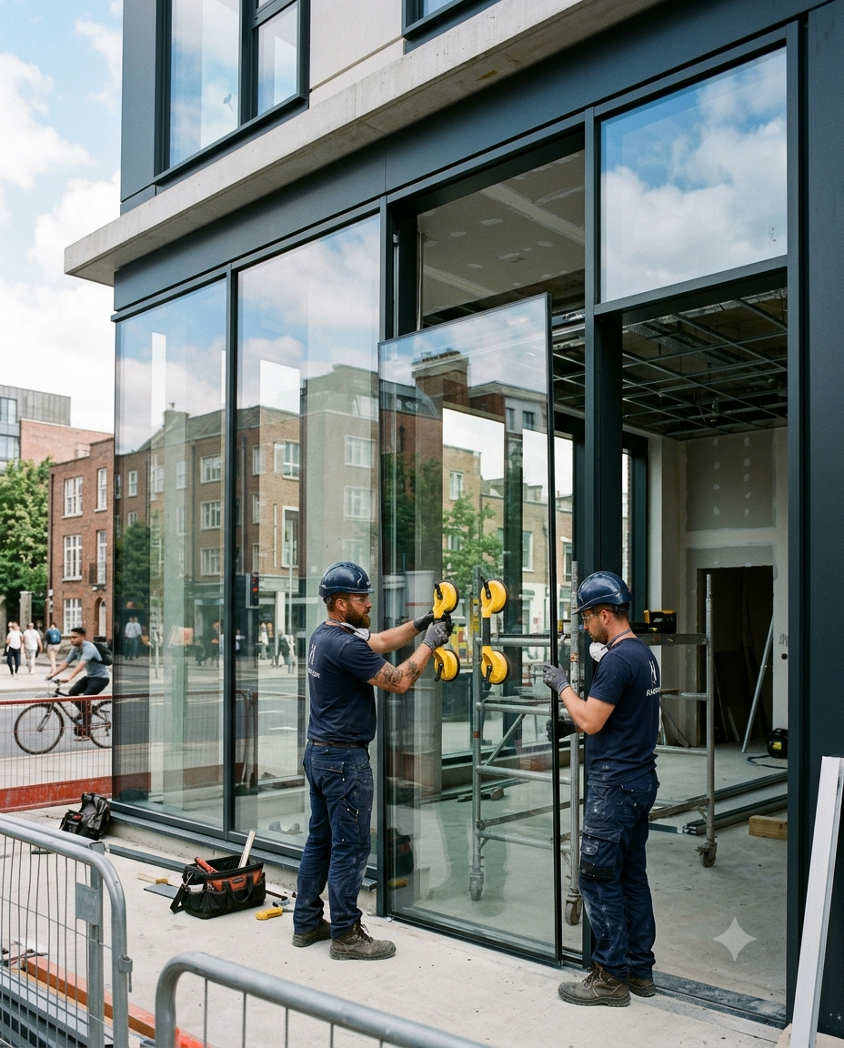 Storefront glazing